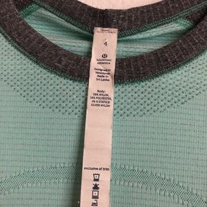 lululemon athletica Tops - lululemon blouse swiftly tech long blue & gray lululemon athletica Tops - lululemon blouse swiftly tech long blue & gray